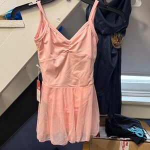 Pink leotard with skirt  - Soft Pink